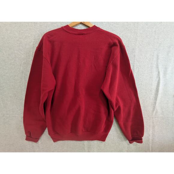 Jerzees Sweatshirt Womens Medium Red Christmas Snowman Grandma Core Pullover VTG - Picture 6 of 6